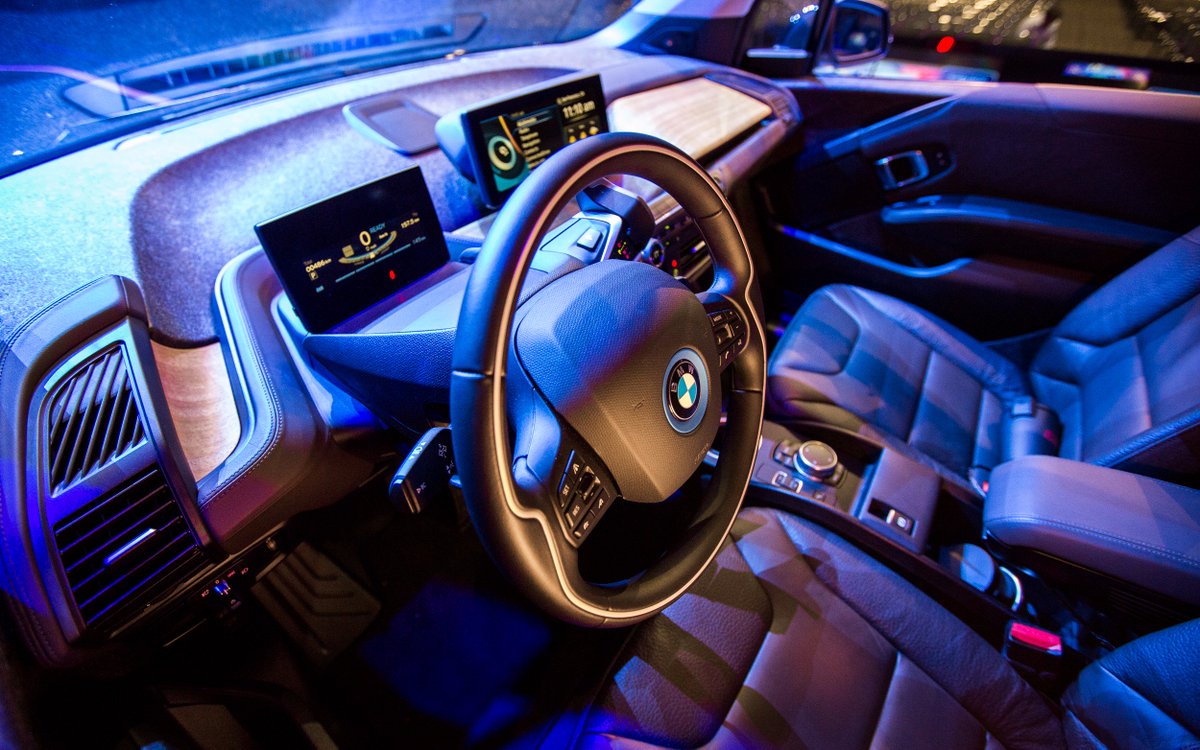 IntelBusiness's tweet photo. .@BMW's autonomous cars will use Intel capabilities - 5G, analytics &amp; machine learning. #IDF16 https://t.co/ju3LP8LbZY