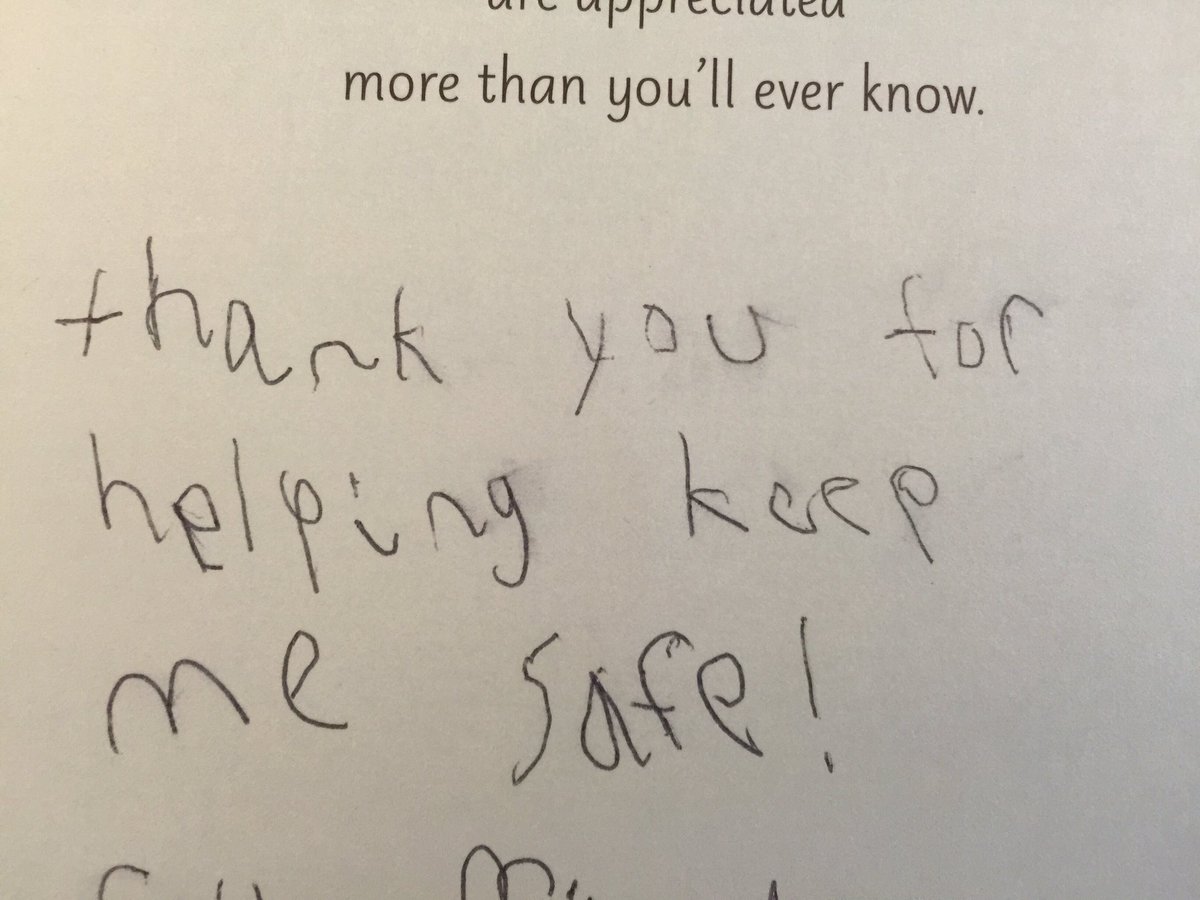 aeodom's tweet photo. Notes like this make me love my job. This kid made my day! https://t.co/O0jLuyIZs9