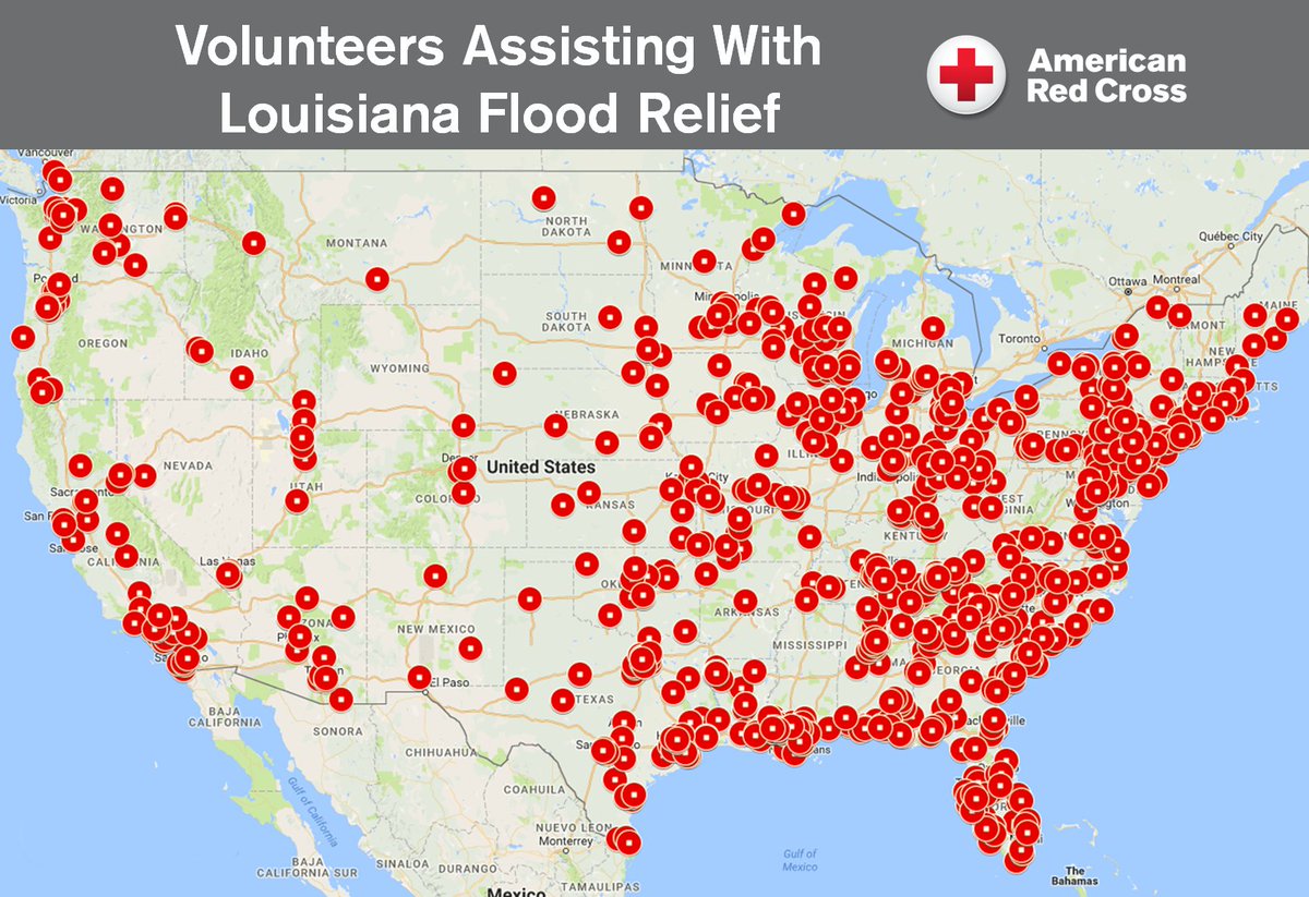 1K #RedCross volunteers from 50 states, DC, Puerto Rico helping w/ Louisiana relief. Join us rdcrss.org/2bEa55n