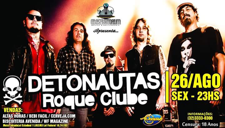 amigosdrc's tweet photo. Dia 26/08 @detonautasRC em Barbacena/MG no Observatorium realizando mais um show. 
Info: https://t.co/bfoF080dfF https://t.co/7GxwVxWuS3