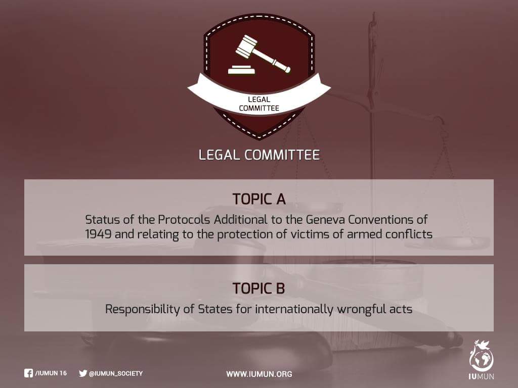 IUMUN16's tweet photo. COMMITTEE TOPICS #IUMUN16 https://t.co/aB5fLwoty9 https://t.co/d1G9m8v5YU