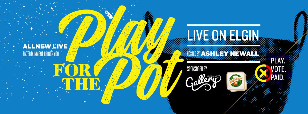 Next #Play4thePot <a href="/liveonelgin/">LIVE! on Elgin</a>: Fri. Sept. 9 feat. @eversonband, Swift Brown Fox, Tossin' Sox, &amp; <a href="/CatzPajamin/">CatzPajamin</a>!