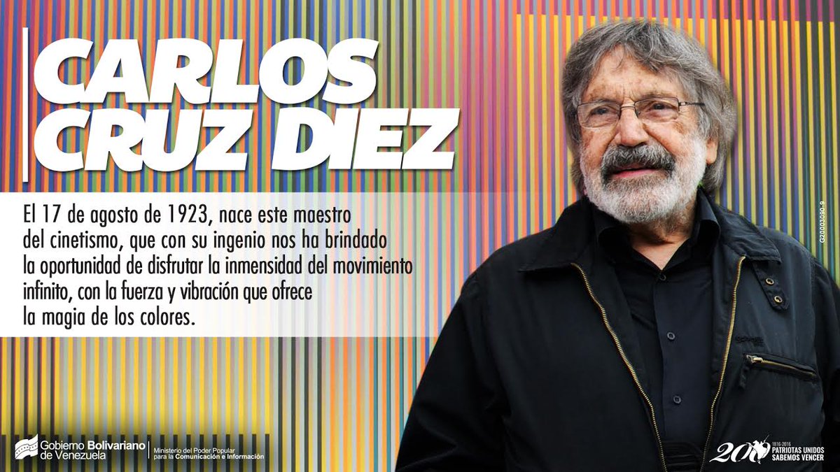 mineducacion_ve's tweet photo. #UnDíaComoHoy en 1923 nació el maestro del cinetismo en Venezuela Carlos Cruz Diez. https://t.co/x4poaBv7zR