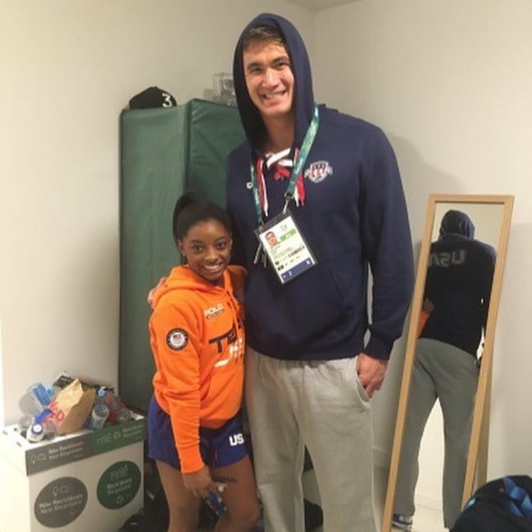 Nathangadrian's tweet photo. Congrats @Simone_Biles on your win today!! https://t.co/hi9aUglGNV