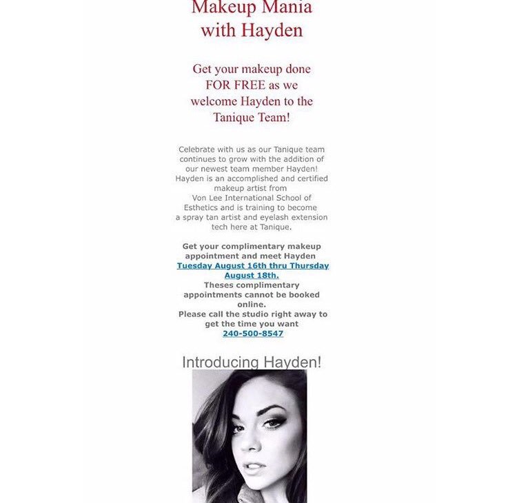 HayCouture's tweet photo. come get beautiful with me at @MyTanique !! 💄💋💃🏽 https://t.co/srAJR0hkep