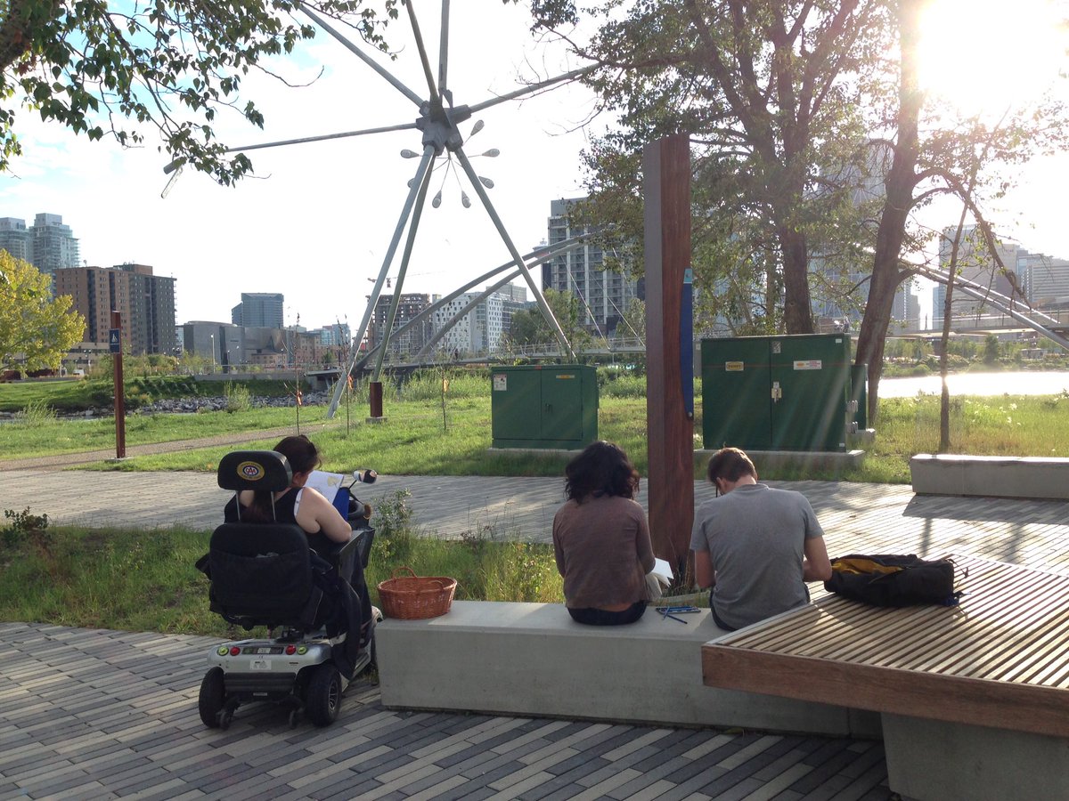 BridgelandPrint's tweet photo. Sketching again tonight! 6pm@ St. Patrick's Island #artlife @yyc  @EastVillageYYC https://t.co/6aF9rbrL7P
