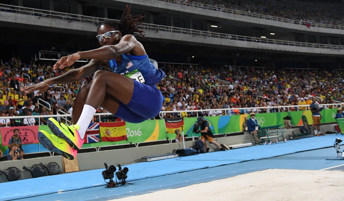 OleMissTrack's tweet photo. RECAP | One jump and @DaLJBeast is into the Olympic long jump final. #RebsInRio
>> https://t.co/hZ4X6Z1SSh https://t.co/peNYn7xnU0