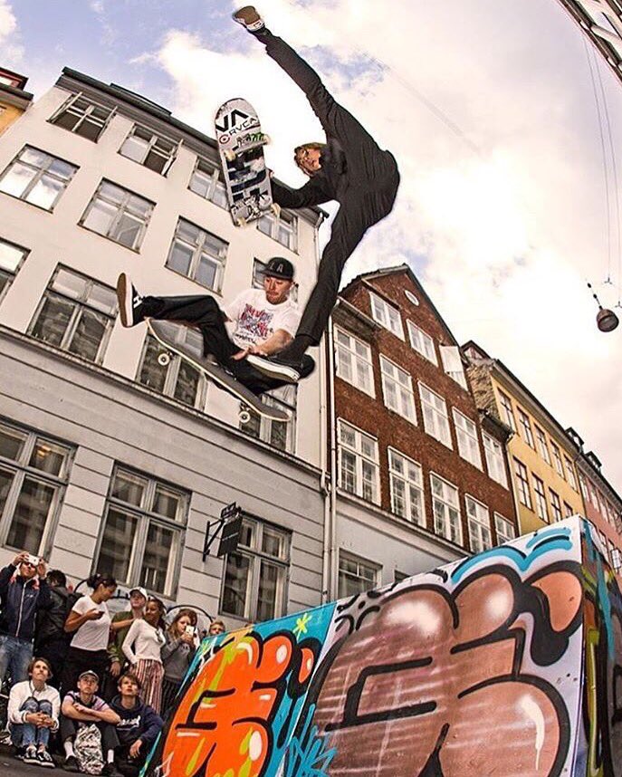 flipskateboards's tweet photo. Wow @CurrenCaples, that is some serious mid-air extension! We are missing Copenhagen already. #cphpro https://t.co/HTTxZWwLeB