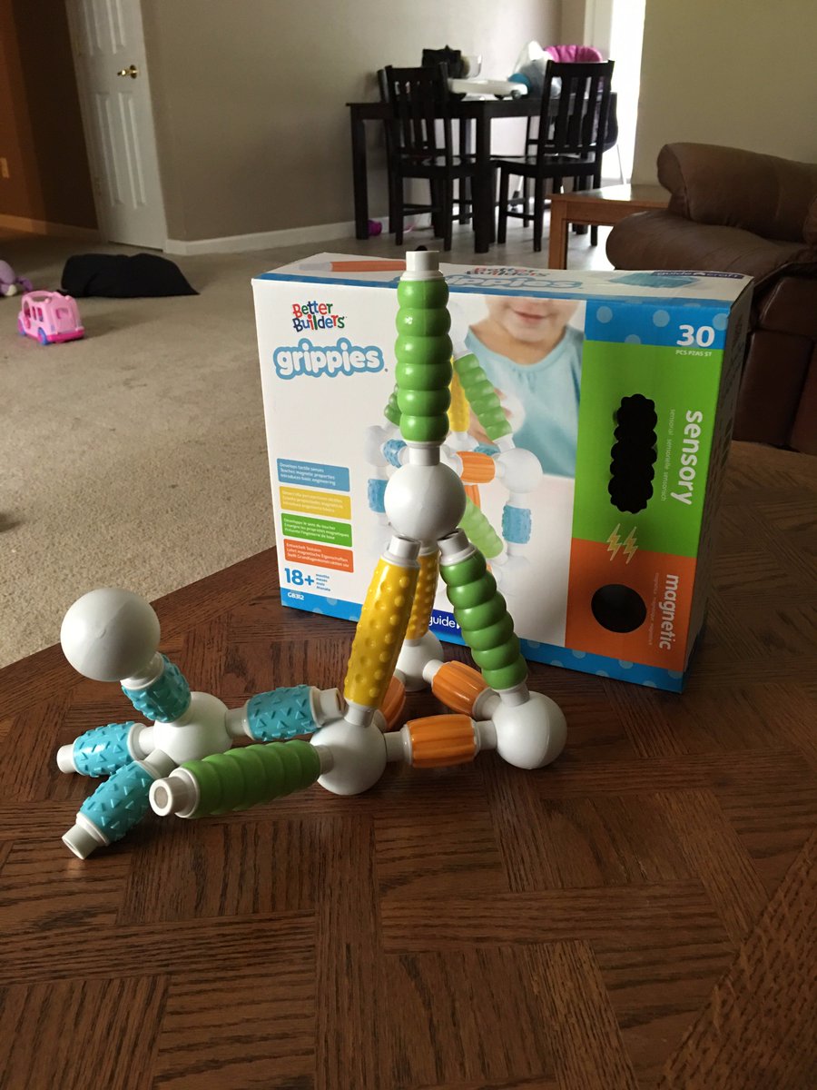 knelson38571's tweet photo. Grippies are the coolest magnetic building toys for little ones!  We enjoyed chiecking them out #guidecraft #tryazon https://t.co/3Baan2BDFA