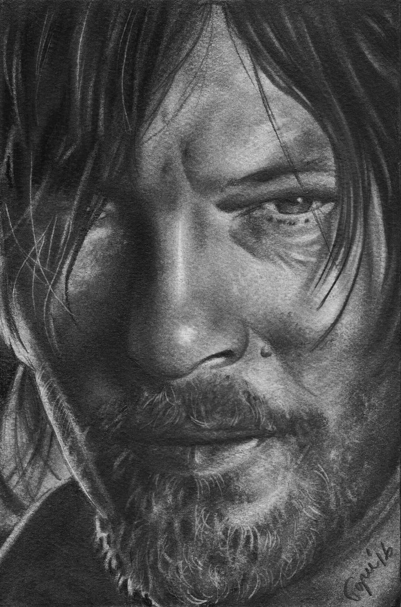 #WinMeOverIn4Words I drew Norman Reedus. #normanreedus #thewalkingdead