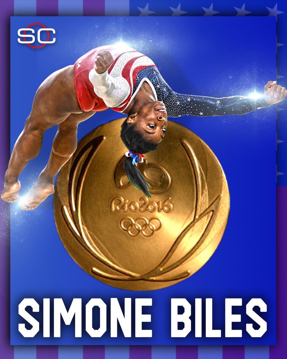dawnstaley's tweet photo. It's a bird. It's a plane. Nope it's superwoman @Simone_Biles!!! https://t.co/gLH57w4jYg