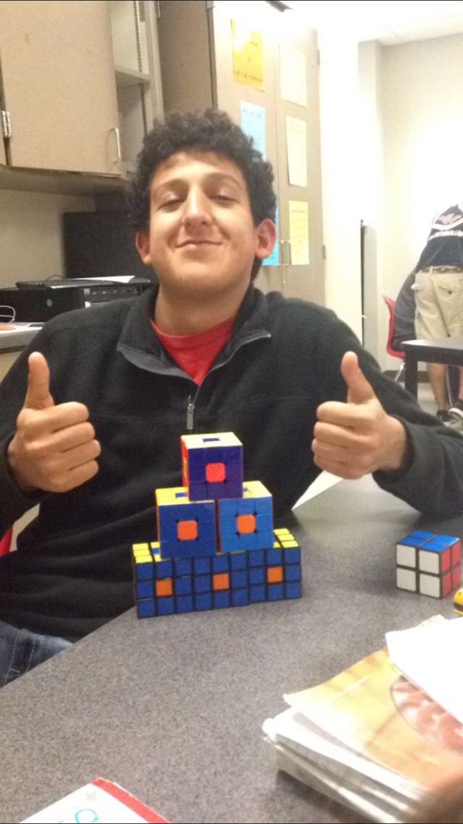 ZachEspinoza2's tweet photo. I don't have a girlfriend but I'll always have my cubes❤️ #CubeUp https://t.co/Y8Ju7QKJUI