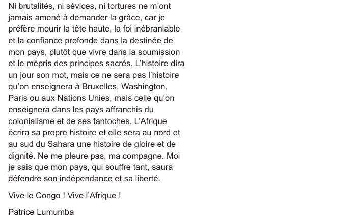afrodeezia's tweet photo. 'Ne me pleure pas, ma compagne. Moi je sais que mon pays, qui souffre tant, saura défendre son indépendance'😭 https://t.co/FuuLAqBjf4