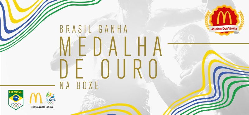 McDonalds_BR's tweet photo. MEDALHA INÉDITA PRO #BRA!!! É #OURO COM #SaborDaVitória NO #BOXE https://t.co/JIDsJcgRPk
