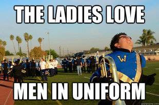 RollSteppin's tweet photo. The ladies love men in uniform!

#marchingband #banduniform https://t.co/tiEvnltya3