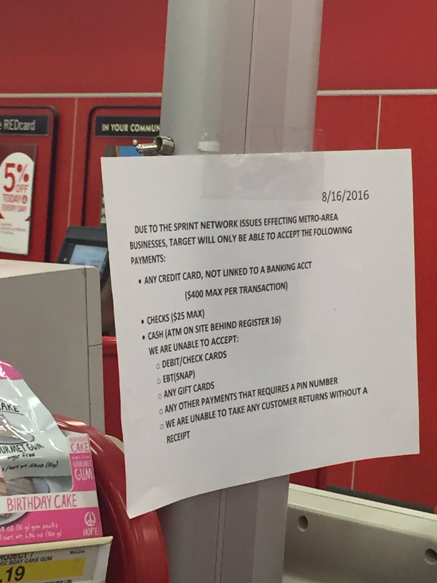 mumblecow's tweet photo. &amp; @Target has @sprint to thank for these lines https://t.co/1qSKKrUGMr