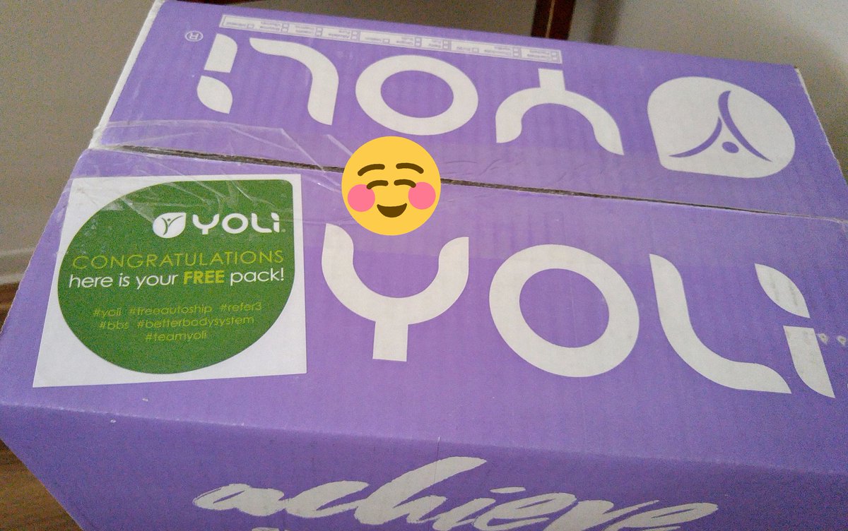GraceDelfino's tweet photo. My first free pack! Yey, congratulations to me!
#Yoli #BetterBodySystem https://t.co/mcZGkOduDC