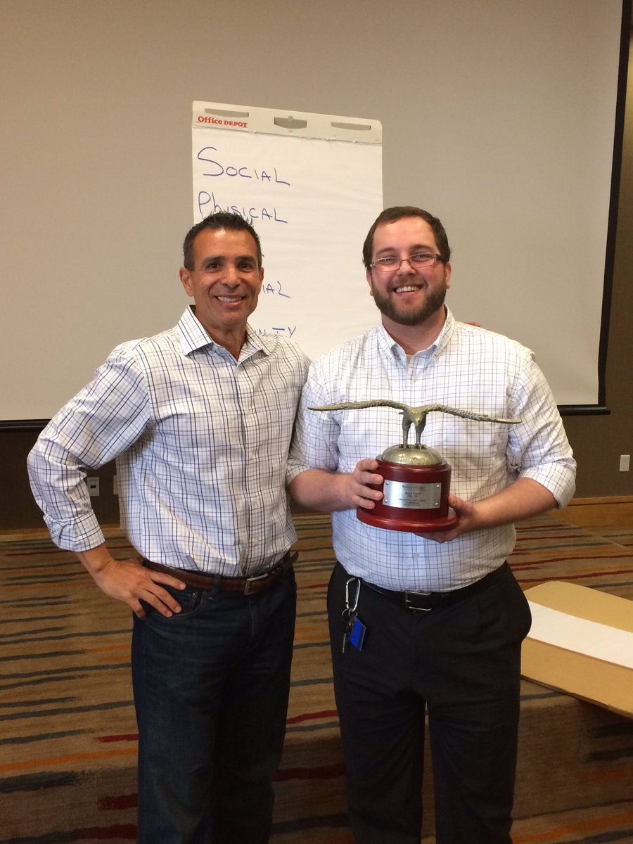 AndrewFraser24's tweet photo. Ryan after getting his 10 year commitment trophy! https://t.co/1HYu1sjdtD