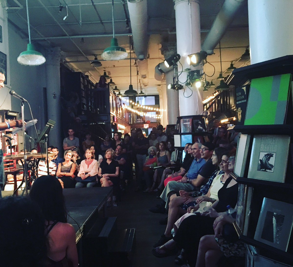 HousingWorksBks's tweet photo. PACKED house for @hyperallergic #hyperIRL tonight! We love love love hosting the world's greatest art blogazine. https://t.co/lxM8frXEBt