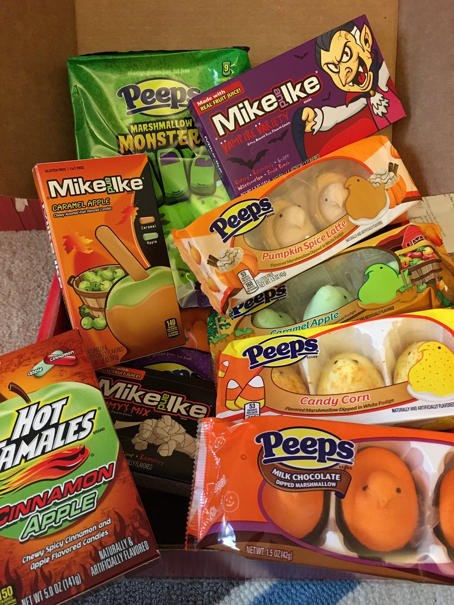 CheapEasyGFree's tweet image. Never too early for #glutenfree Halloween treats, especially when they're by @PEEPSBrand and @mikeandike!