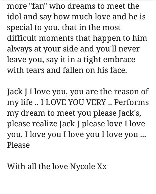 Follow69styles's tweet photo. I love you My love do not forget that ❤
Rt to get @JackJ  please 
Realize my dream Jack J ❤😭🇧🇷 https://t.co/n3FLU7bj6D