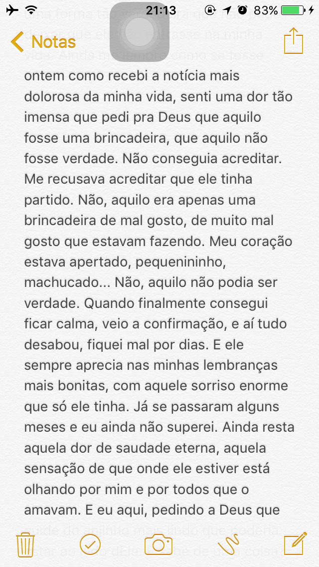 hmsaandi's tweet photo. "Só de saber que ele está num lugar melhor eu me sinto melhor" ❤️👼🏻 https://t.co/3k2bYm2rEG