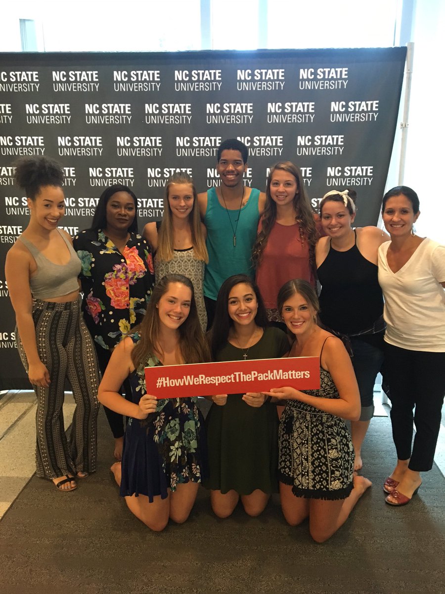 NCStateDance's tweet photo. Honored that PDP was invited to perform at #respectthepack. Amazing start to the school year! "You are enough" https://t.co/95ltmYiXcP
