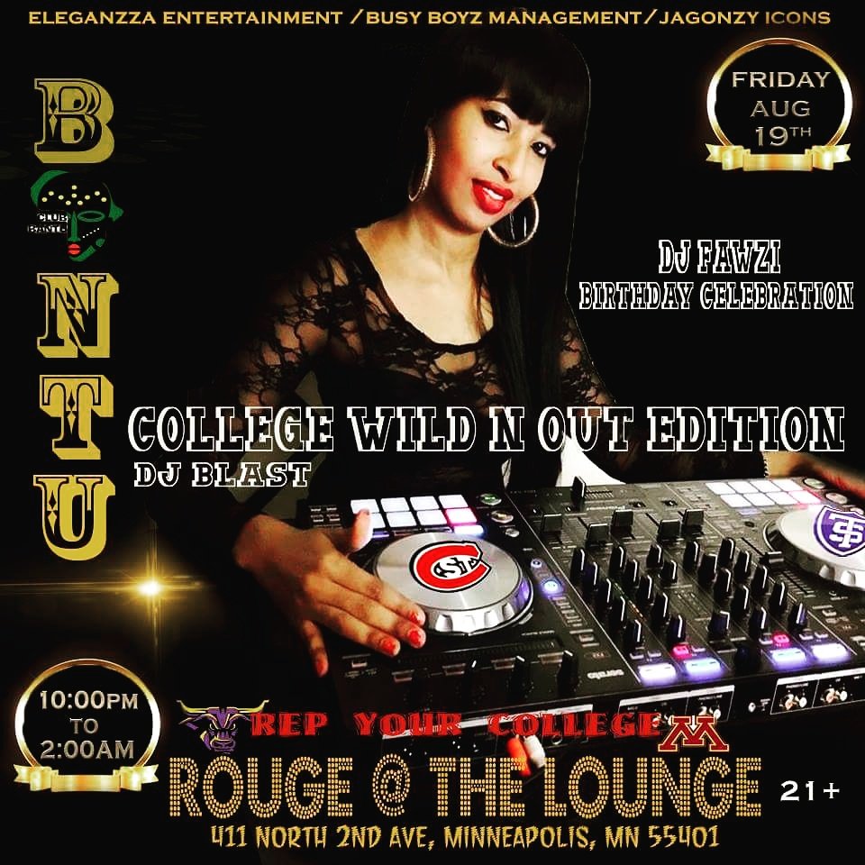 kingdashjohnson's tweet photo. DJ Fawzi birthday celebration at Club Bantu downtown Minneapolis about to be lit https://t.co/HwbUNVBP76