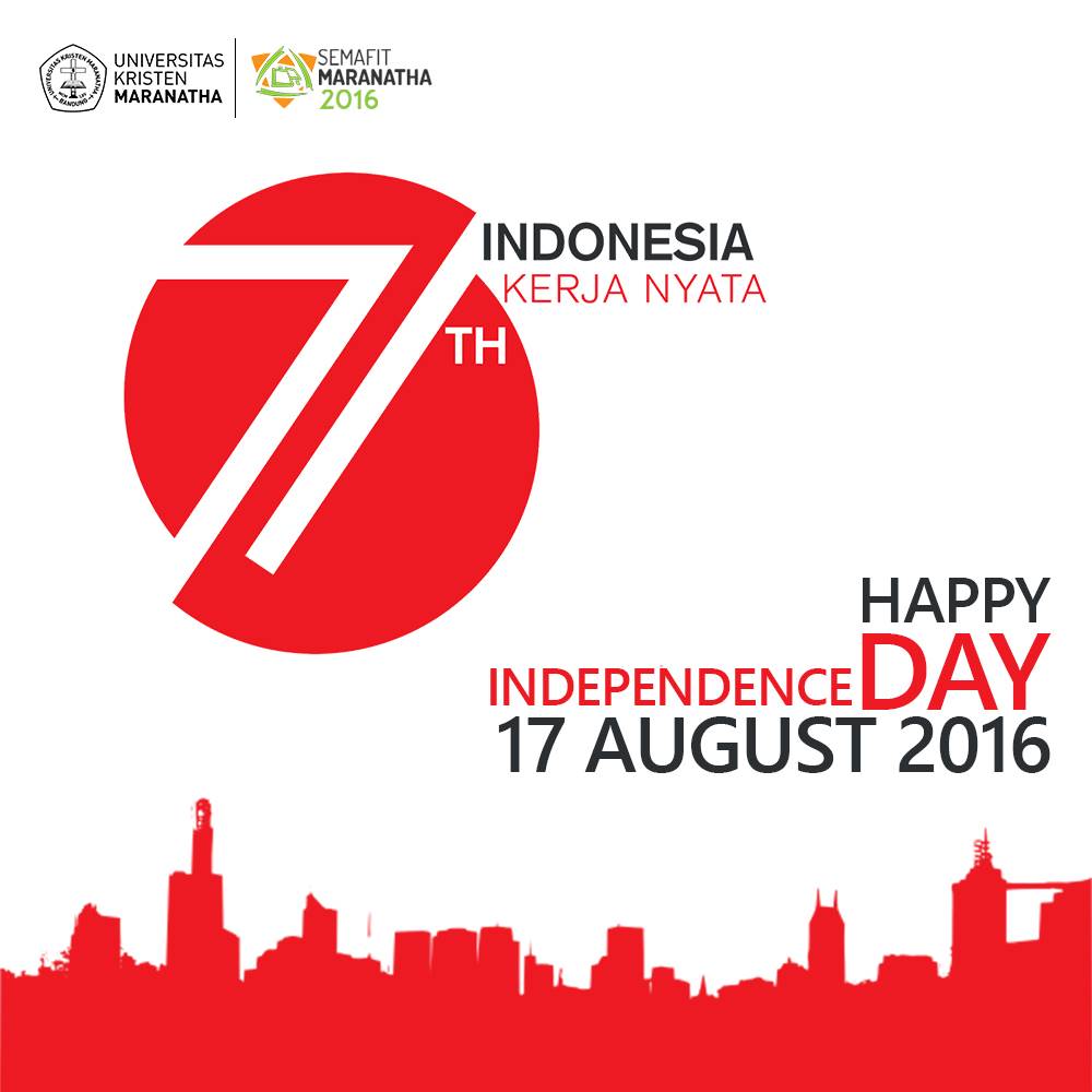 Dirgahayu Negara Kesatuan Republik Indonesia Ke-71.
Teruslah Berkarya dan Berprestasi Pemuda Pemudi Indonesia.
