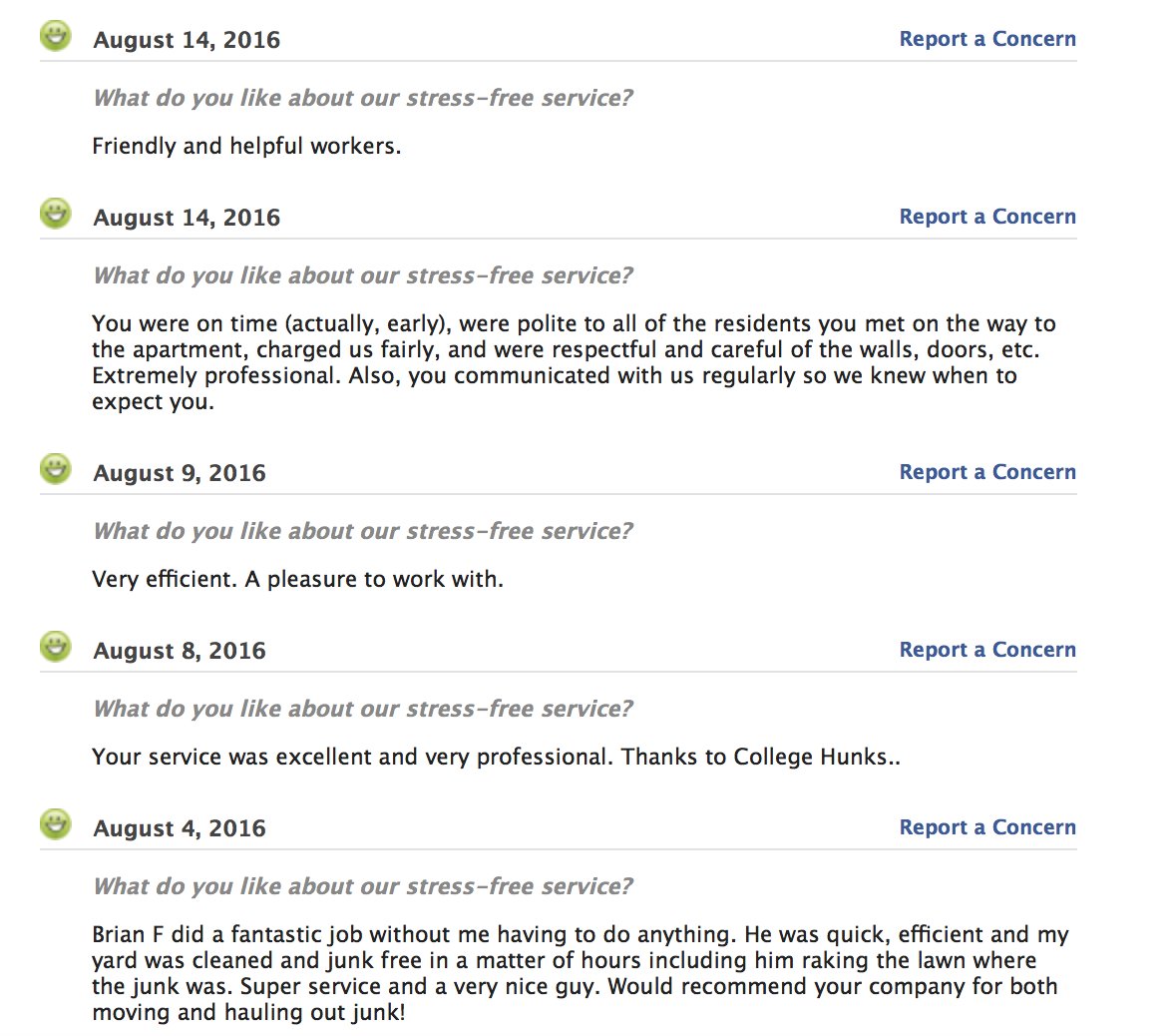 CollegeHunksNJ's tweet photo. These are a few of our reviews from the past week - not filtered or edited. We're so #grateful for our customers #NJ https://t.co/eehisel627