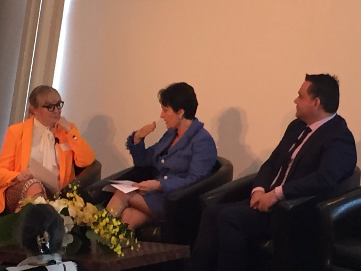 AnthonyBenscher's tweet photo. Congratulations @_NCOSS_ with @PruGoward & #ministerBarilaro at #NCOSS #newyearforwomen talking advancing women https://t.co/CxaTYcRz4L