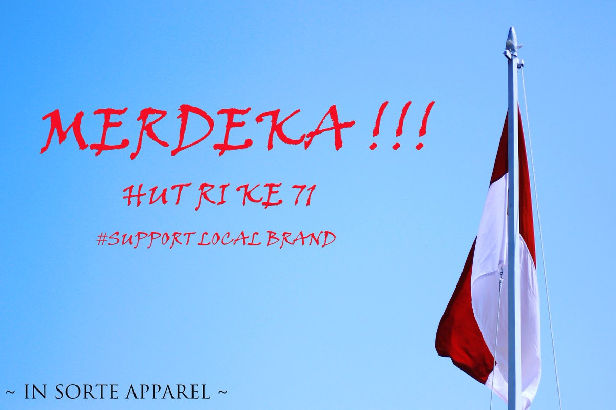Happy independence day #supportlocalbrand#indonesia#apparel#tshirt#wear