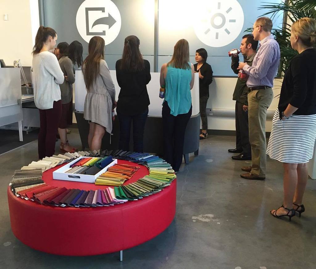 LPAinc's tweet photo. Designers gather in the #SanJose office for a new product presentation from @steelcase. #LoveWhatYouDo #DesignMatte… https://t.co/8UAJ6hXuj7