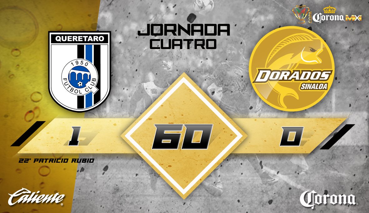 Dorados's tweet photo. #QROvsDOR 60' - @Club_Queretaro 1-0 #Dorados https://t.co/ymJc9Auhr3
