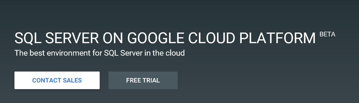 rimmanehme's tweet image. #SQLServer is now beta supported in #Google Compute Engine (#IaaS cloud) 
See launch page cloud.google.com/sql-server/