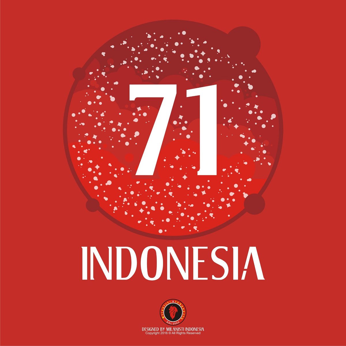 Milanisti Indonesia Sezione Manado Basis Minahasa Selatan Mengucapkan 
"DIRGAHAYU Republik Indonesia" Ke-71
Merdeka