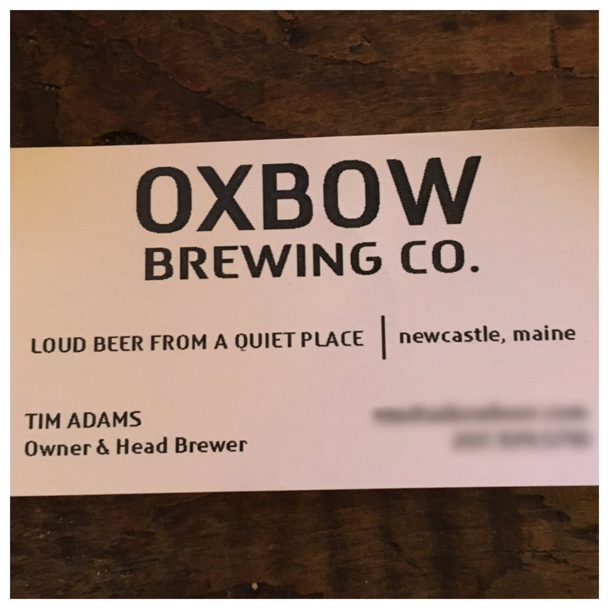 5.5 years ago I met a dude, he gave me a card, we bought a keg of saison, the rest is history! Happy 5th <a href="/oxbowbeer/">Oxbow</a>