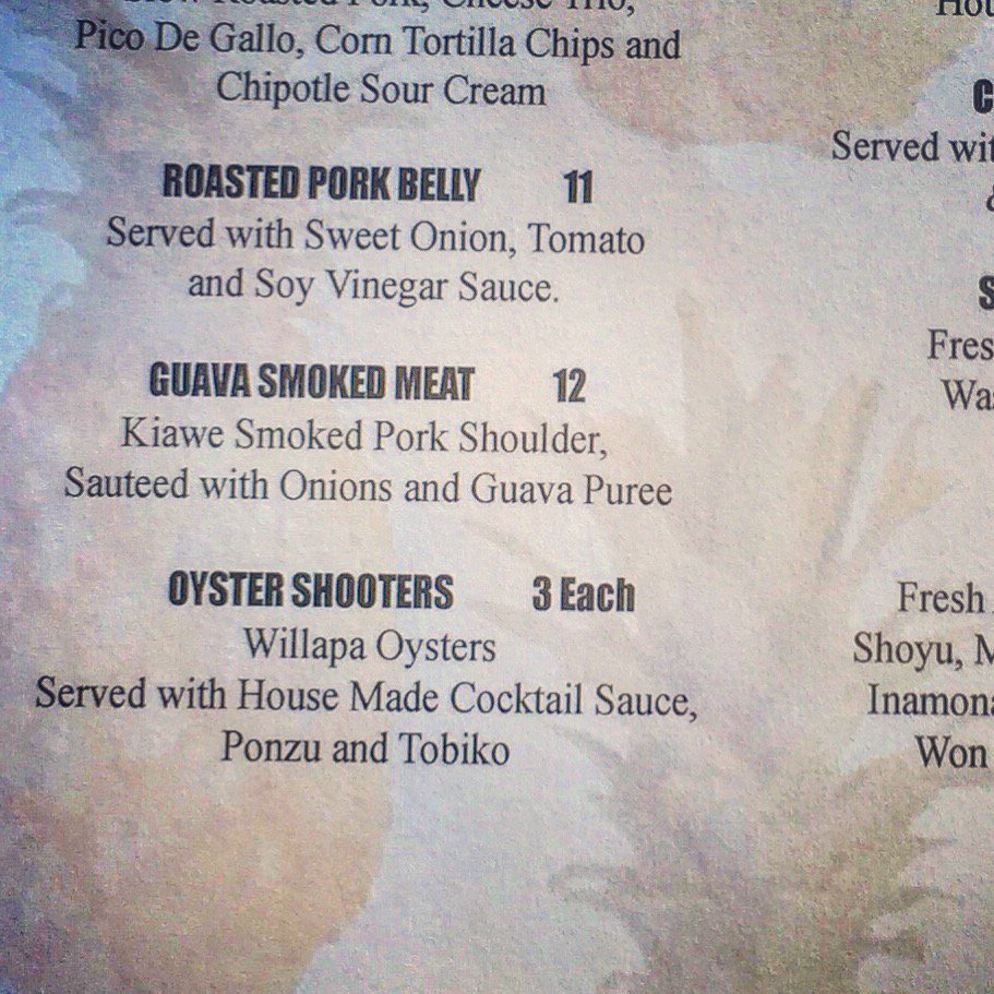 Restaurant604's tweet photo. sneak peak at the new pupu menu https://t.co/2ZlSlNACLM