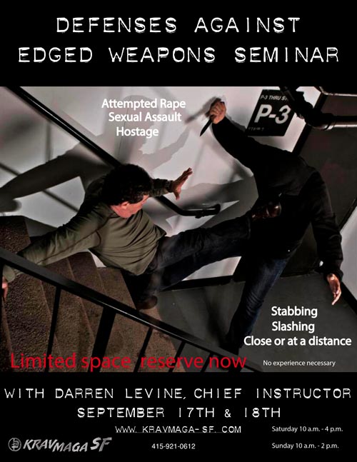 kickassSF's tweet image. Defense against edged weapons 2/day seminar  Darren Levine @darrenlevine_km   
2 Day Seminar facebook.com/events/1819838…