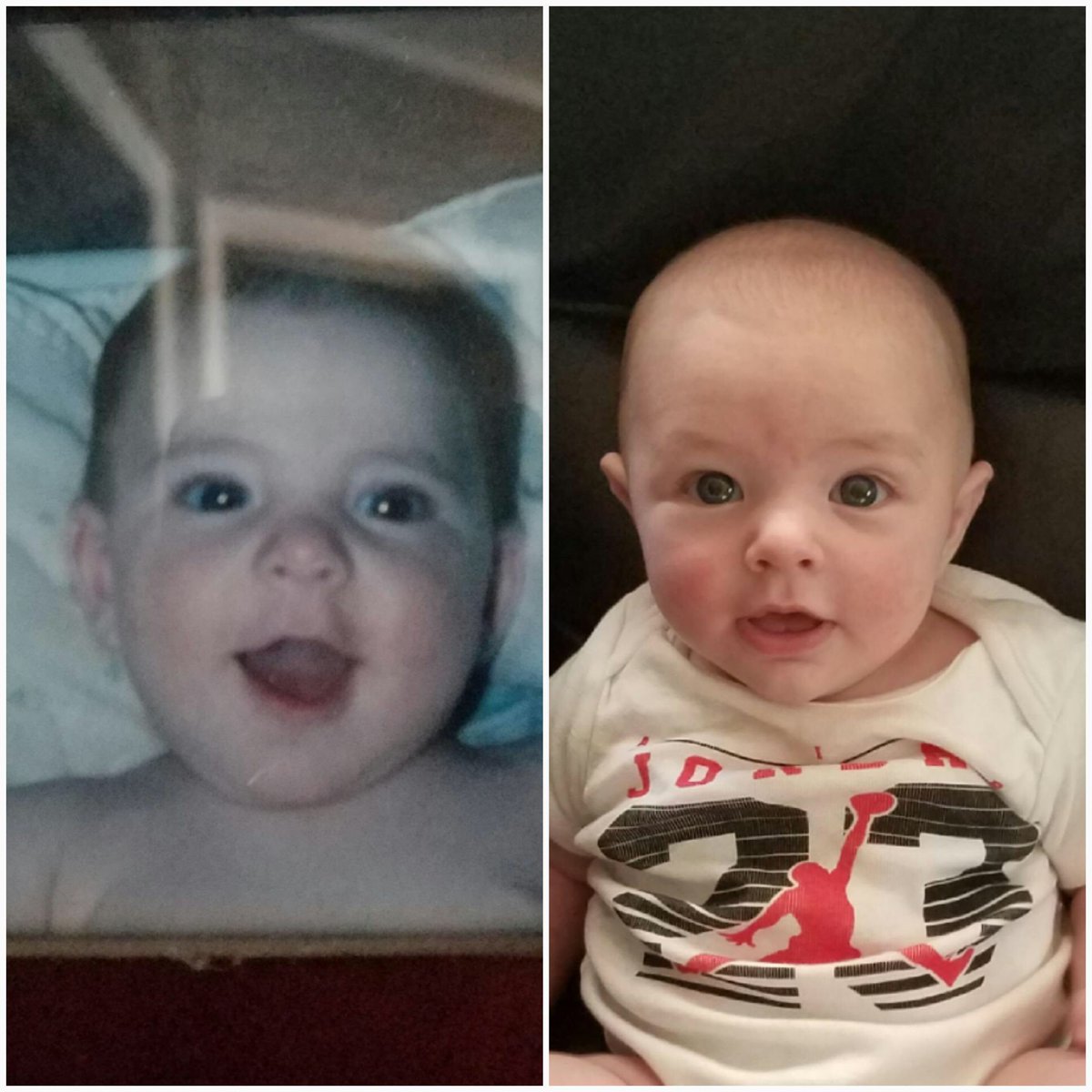 Run_DM_Lee's tweet photo. My sister just sent me this looks like Finn is taking after me and not Joanart, thank god! Haha #MiniLee https://t.co/Z1FrBFcXtq