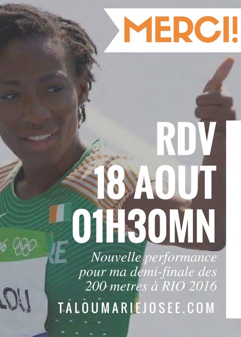 majotalou's tweet photo. #RIO2016 sick but my GOD surprise me with a PB 22"28 #RDV 200m final #AUG18 at #01H30 #TALOURIO2016 #MJTL @JUMO_WeMo https://t.co/ODMAYddwGh