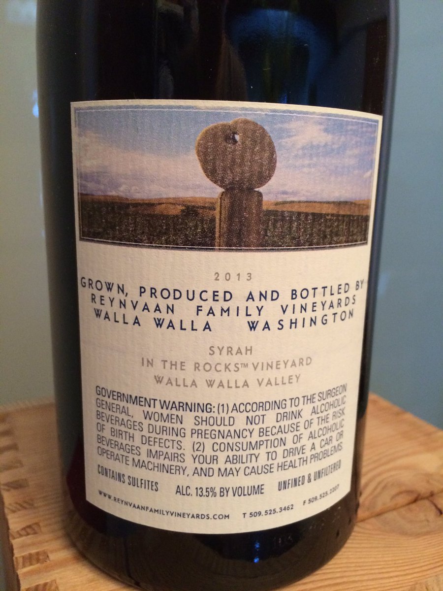I had pulled this beauty out for today's chat <a href="/reynvaanwine/">Matt Reynvaan</a> #TheContender #Syrah  #WiningHourChat #WAwine #WineLover
