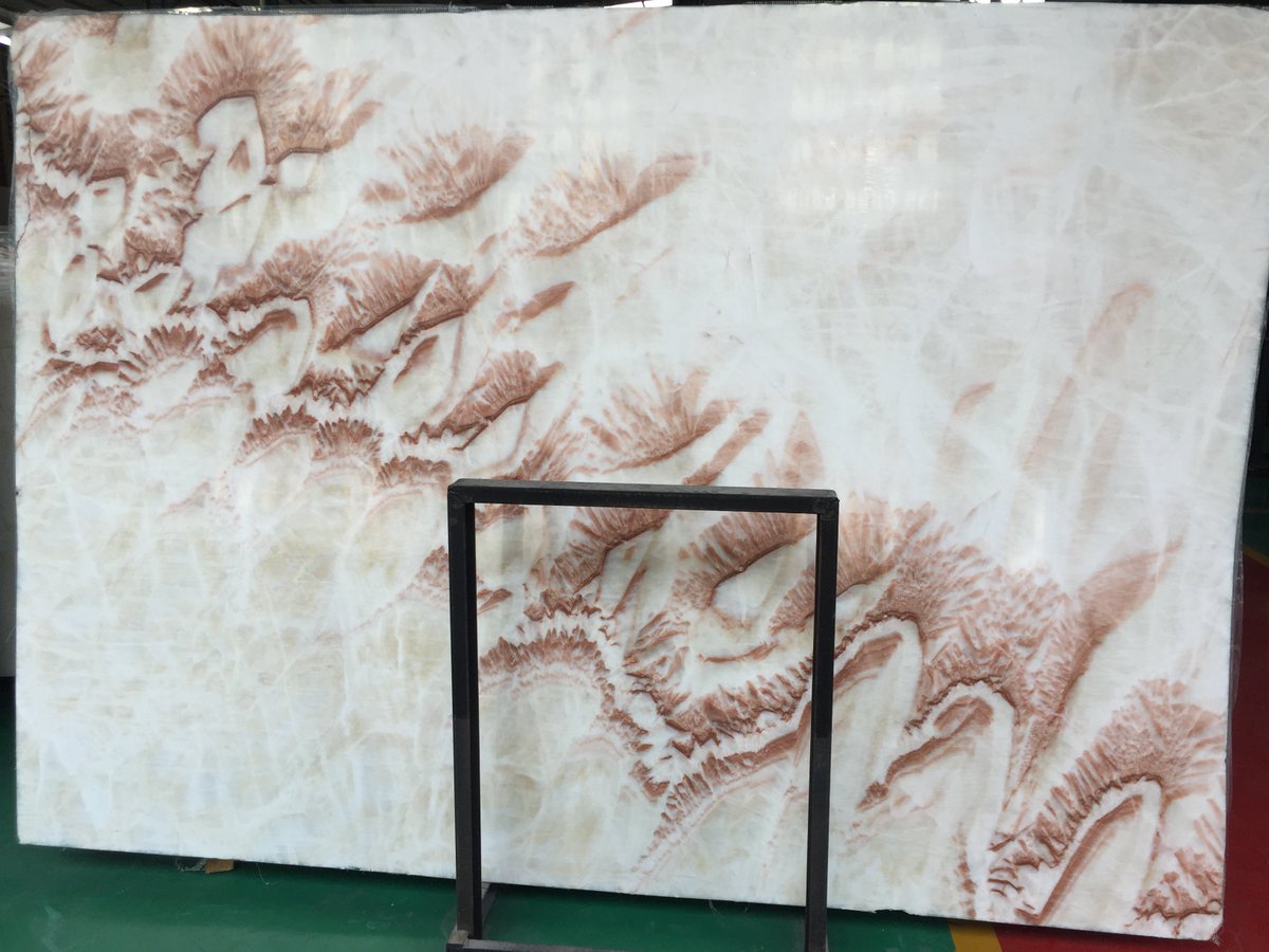 Fuleistone_CN's tweet photo. The New Material Onyx from #Fulei Stone-Coral White Onyx Slabs https://t.co/srqv5Y8uMN