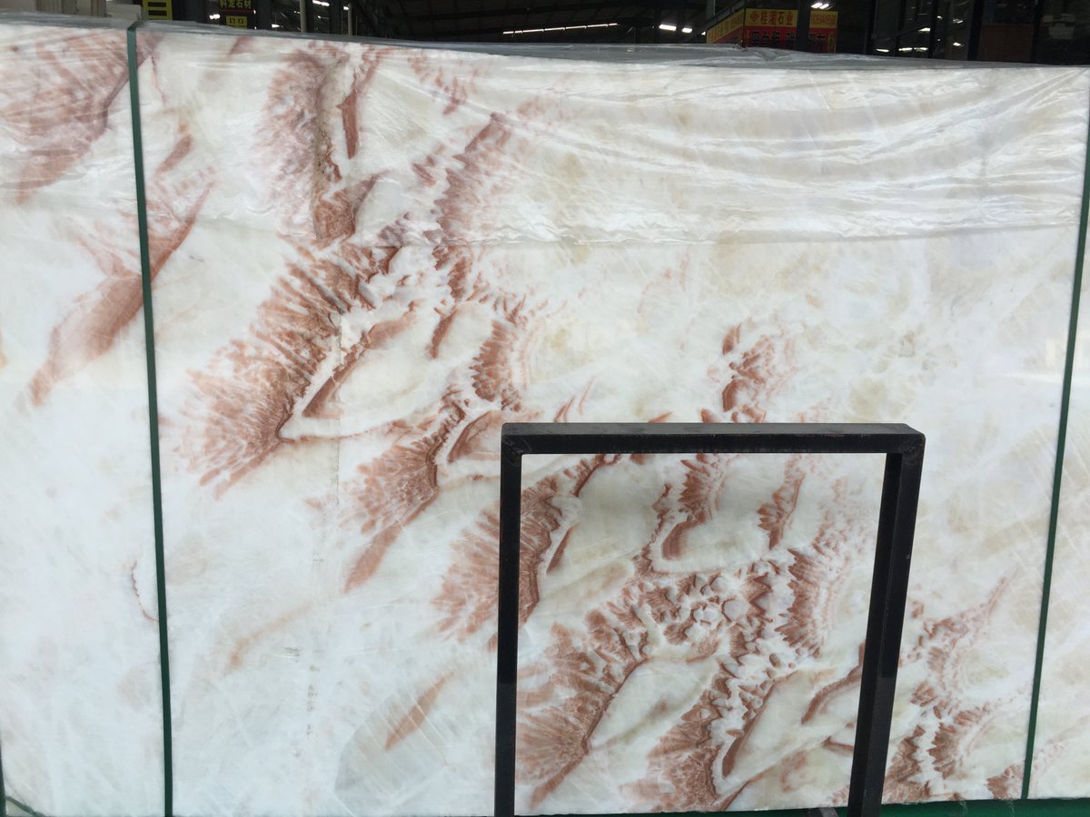 Fuleistone_CN's tweet photo. The New Material Onyx from #Fulei Stone-Coral White Onyx Slabs https://t.co/srqv5Y8uMN