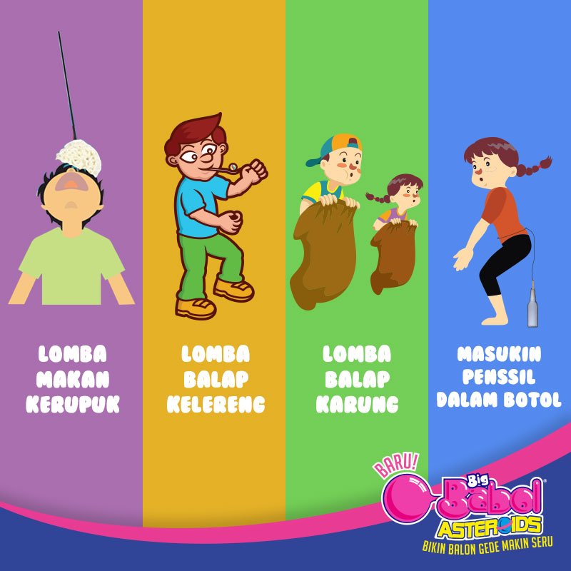 Gambar Lomba Balap Karung Kartun Ada Lomba