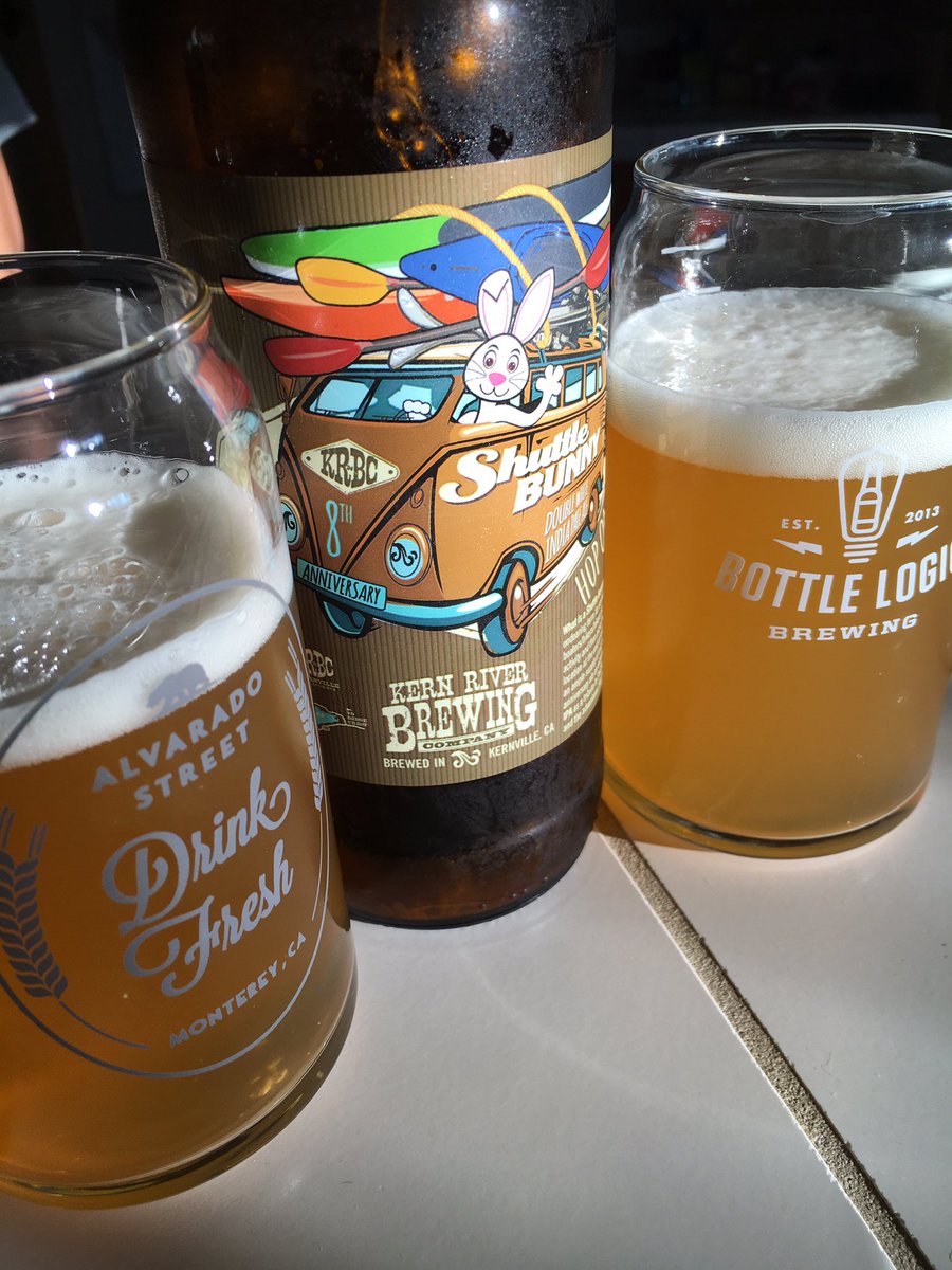 stevied71's tweet photo. Beer Game! @kernriverbrewing Shuttle Bunny double white IPA @bottlelogicbrewing @alvaradostreetbrewery  #craftbeer https://t.co/q7qX57Pblt