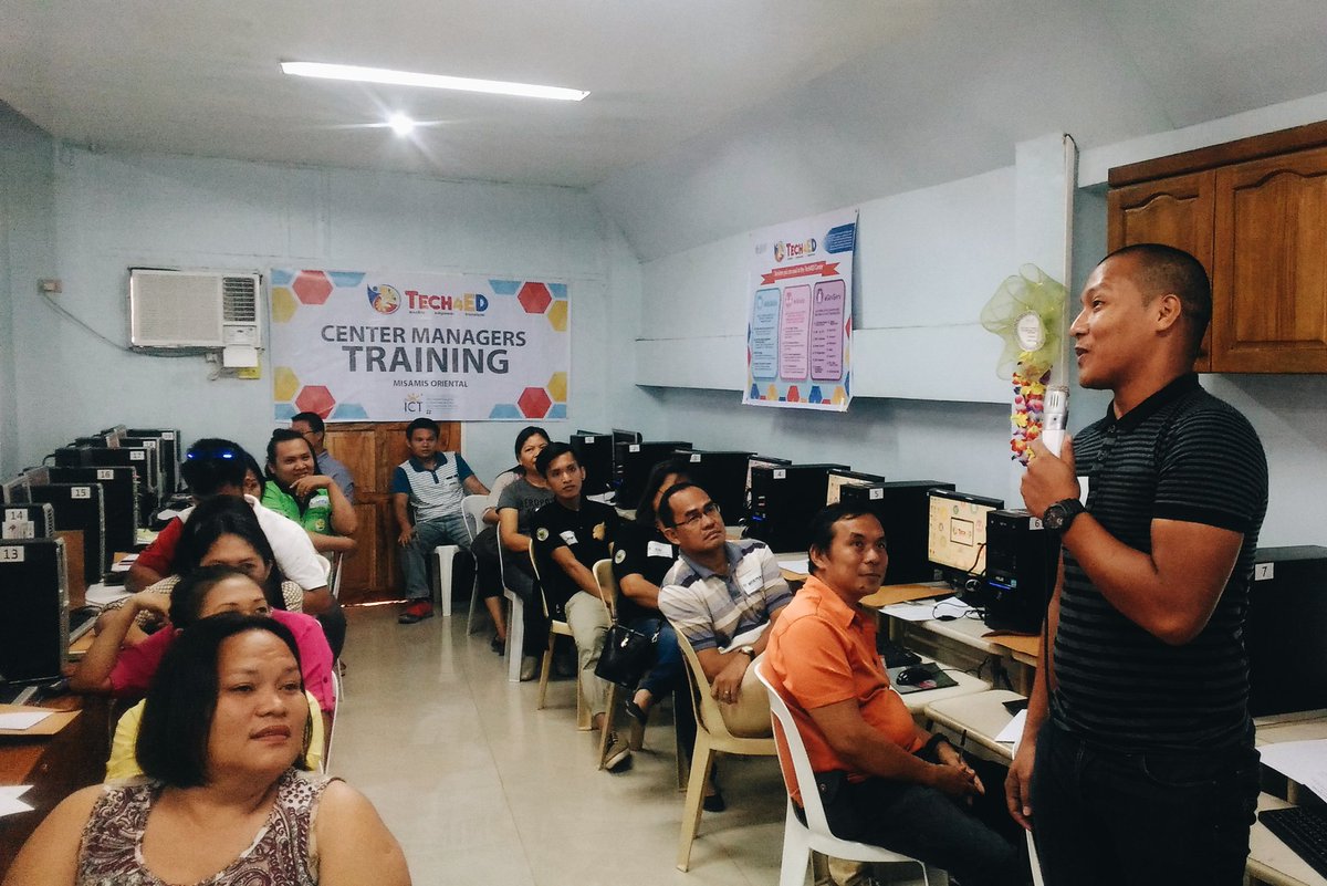 foomc2director's tweet photo. Cagayan de Oro - Day 1 of the Center Manager's Training at the ICT Skills Training and Internship Center on Aug 16. https://t.co/JnL4sL3HSr