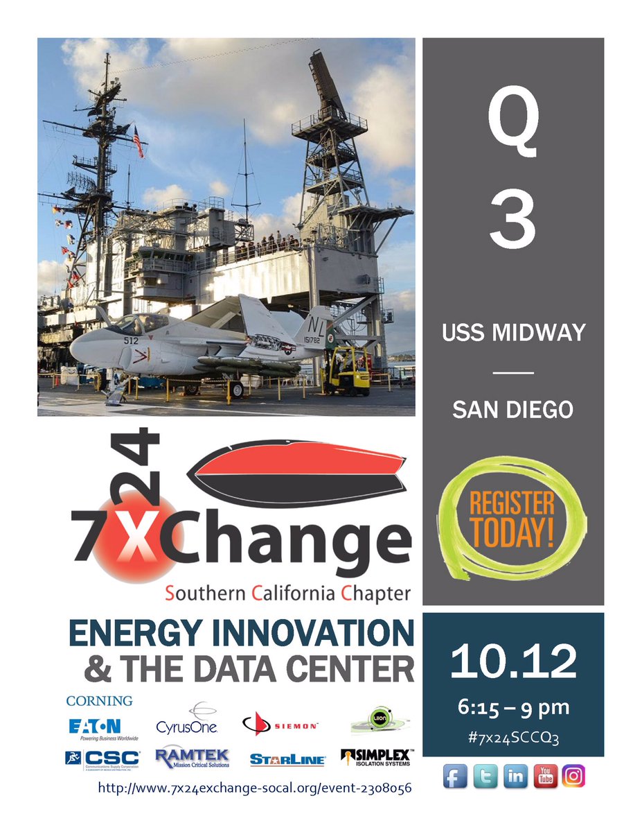 7x24SoCal's tweet photo. Q3 #Energy #Innovation &amp; the #DataCenter #Efficiency #CleanTechnology #Storage #7x24SCCQ3 https://t.co/PdTzaoDISF https://t.co/LfRd7c4Q7M