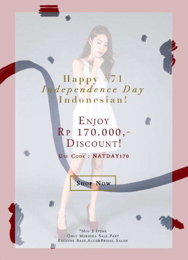 DressabelleID's tweet image. Happy #71 Independence Day Indonesian!