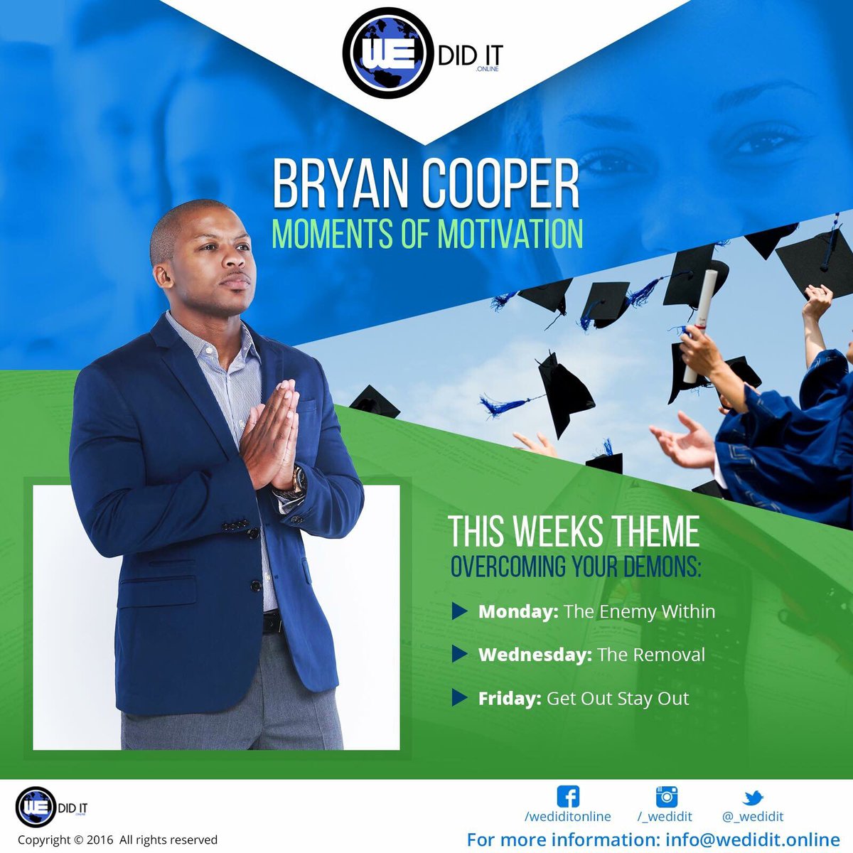 _WeDidIt's tweet photo. This week @_BryanCooper focuses on overcoming your demons! --> (@_WeDidIt) IG for FULL VIDEOS. #MomentsOfMotivation https://t.co/NUVTGs9lsC